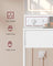 Dressing Table - MDF - White - LED Lights with Adjustable Shelves and Power Outlet