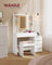 KAILYN Collection - Dressing Table - Wood - Cloud White