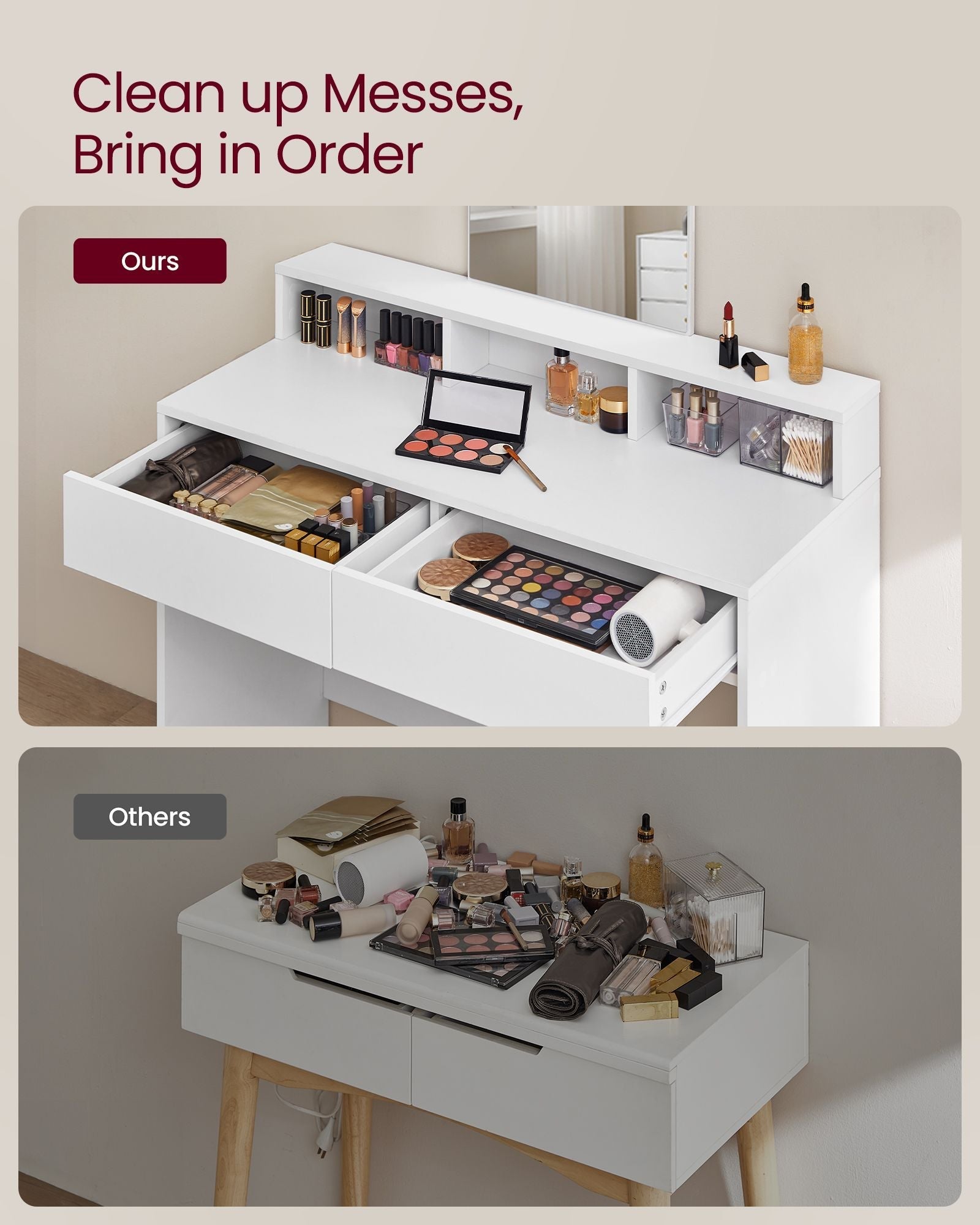 Dressing Table - Wood - Modern Finish