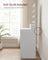Dressing Table - Wood - White - LED Lights with Adjustable Brightness and Storage Compartments