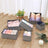Set of 6 Foldable Drawer Organizers - Linenette Non-Woven Fabric - Dark Grey - Versatile Storage for Socks