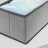 Set of 6 Foldable Drawer Organizers - Linenette Non-Woven Fabric - Dark Grey - Versatile Storage for Socks