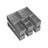 Set of 12 Foldable Fabric Drawer Organisers - Linenette Non-Woven Fabric - Dove Grey