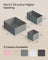 Set of 12 Foldable Fabric Drawer Organisers - Linenette Non-Woven Fabric - Dove Grey