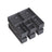 Set of 12 Foldable Fabric Drawer Organisers - Linenette Non-Woven Fabric - Slate Grey - Ideal for Socks