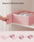 Set of 12 Foldable Fabric Drawer Organisers - Non-Woven Fabric - Jelly Pink - Versatile Storage for Socks