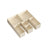 Set of 6 Foldable Fabric Drawer Organisers - Linenette Non-Woven Fabric - Sand Beige - Versatile Storage for Socks