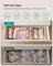 Set of 12 Foldable Fabric Drawer Organisers - Linenette Non-Woven Fabric - Sand Beige - Ideal for Socks