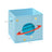 Set of 3 Foldable Storage Organizer Boxes - Fabric - Blue, Green, Pink - Space Theme with Handles