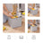 Set of 6 Storage Boxes - Linenette Non-Woven Fabric - Dark Grey - Cube Design for Versatile Organization