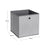 Set of 6 Storage Boxes - Linenette Non-Woven Fabric - Dark Grey - Cube Design for Versatile Organization
