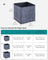 Set of 6 Foldable Non-Woven Fabric Storage Boxes - 30 x 30 x 30 cm - with Handle