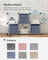 Set of 6 Foldable Non-Woven Fabric Storage Boxes - 30 x 30 x 30 cm - with Handle