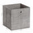 Set of 6 Foldable Non-Woven Fabric Storage Boxes - 30 x 30 x 30 cm - Gray - Includes Handle