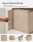 Set of 6 Foldable Non-Woven Fabric Storage Boxes - 30 x 30 x 30 cm - Gray - Includes Handle