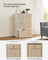 Set of 6 Foldable Non-Woven Fabric Storage Boxes - 30 x 30 x 30 cm - Gray - Includes Handle