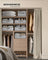 Set of 6 Collapsible Storage Boxes - Fabric - Cattail Grey - Versatile Organizers with 3 Handles