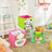 Foldable Storage Boxes - Fabric - Multicolor - Set of 3 with Animal Motifs