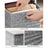 Fabric Storage Boxes - Set of 6 - Heathered Grey - Foldable with Fingerhole
