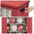 Christmas Bauble Storage Boxes - Fabric - Green - Set of 3 with 64 Compartments and Modular Dividers