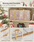Christmas Bauble Storage Box - Plastic - Sandy Gold - 54 Slots with Lid and Dual Zippers