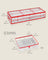 Christmas Ornament Storage Box - Fabric - Cherry Red - 96 Slots with Dividers and Zippers