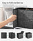 Set of 6 Foldable Fabric Storage Boxes - 30 x 30 x 30 cm - Heathered Black - Convenient Fingerhole