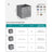 Fabric Storage Boxes - Set of 6 - Heathered Grey - Foldable with Fingerhole