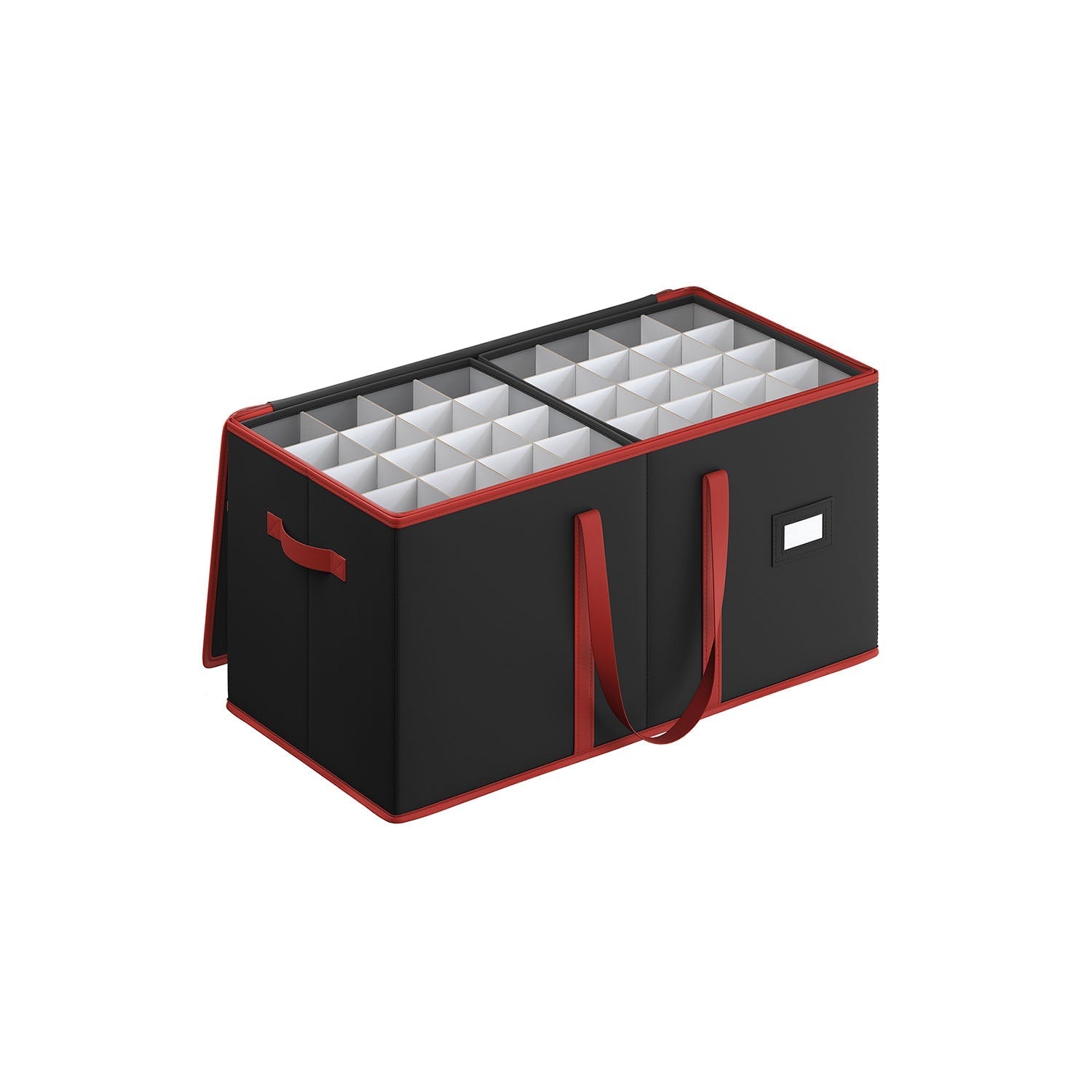 Decorative Storage Box - Fabric - Red - Large Capacity for Christmas Decorations