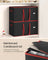 Decorative Storage Box - Fabric - Red - Large Capacity for Christmas Decorations