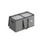 Decorative Storage Box - Fabric - Red - Large Capacity for Christmas Decorations