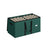 Christmas Decoration Storage Box - Non-Woven Fabric - Red - Stackable with Adjustable Dividers and Dual Zippers