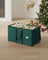 Christmas Decoration Storage Box - Non-Woven Fabric - Red - Stackable with Adjustable Dividers and Dual Zippers