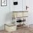 Set of 3 Foldable Fabric Storage Boxes - Beige - Includes Lids and Label Holders