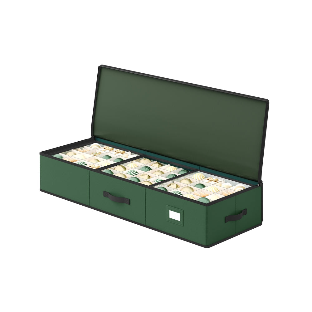 Christmas Ornament Storage Box - 96 Slots - Oxford Fabric - Zippers