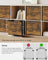 Set of 6 Foldable Storage Cubes - Oxford - Rustic Brown and Black - Convenient Handle