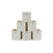 Set of 6 Foldable Storage Bins - Oxford - Chestnut Brown - Featuring Handles