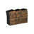 Foldable Storage Cubes - Oxford - Rustic Brown & Black - Set of 6