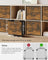 Foldable Storage Cubes - Oxford - Rustic Brown & Black - Set of 6