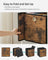 Foldable Storage Cubes - Oxford - Rustic Brown & Black - Set of 6