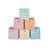 Set of 6 Collapsible Storage Cubes - Fabric - Rainbow