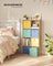 Storage Cubes Set of 6 Collapsible Storage Boxes Rainbow Storage Bins - Non-Woven Fabric and Plastic - Pale Gold