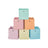 Set of 6 Collapsible Storage Cubes - Fabric - Rainbow