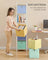 Storage Cubes Set of 6 Collapsible Storage Boxes Rainbow Storage Bins - Non-Woven Fabric and Plastic - Pale Gold