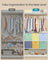 Storage Cubes Set of 6 Collapsible Storage Boxes Rainbow Storage Bins - Non-Woven Fabric and Plastic