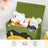 Toy Storage Organizer - Fabric - Green and Yellow - Foldable with Lid and Handle