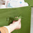 Toy Storage Organizer - Fabric - Green and Yellow - Foldable with Lid and Handle