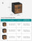 Foldable Storage Cubes - Fabric - Rustic Brown - Set of 8