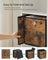 Foldable Storage Cubes - Fabric - Rustic Brown - Set of 8