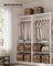 Foldable Storage Cubes - Fabric - Rustic Brown - Set of 8 for Organizing Clothes